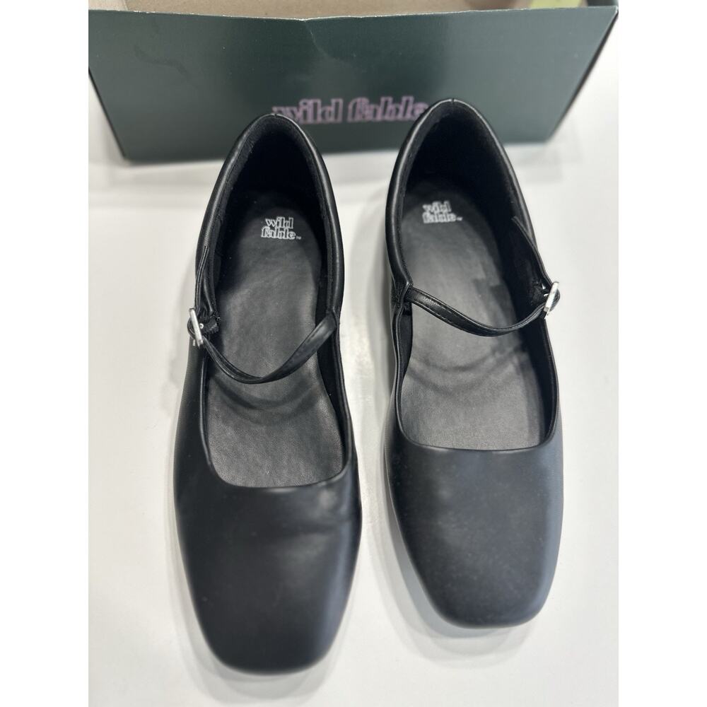 Wild Fable Elsa Mary Jane Ballet Flats Black Size 7 NEW In Box
